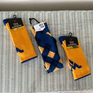 3 NWT Pair Men’s West Virginia University Socks